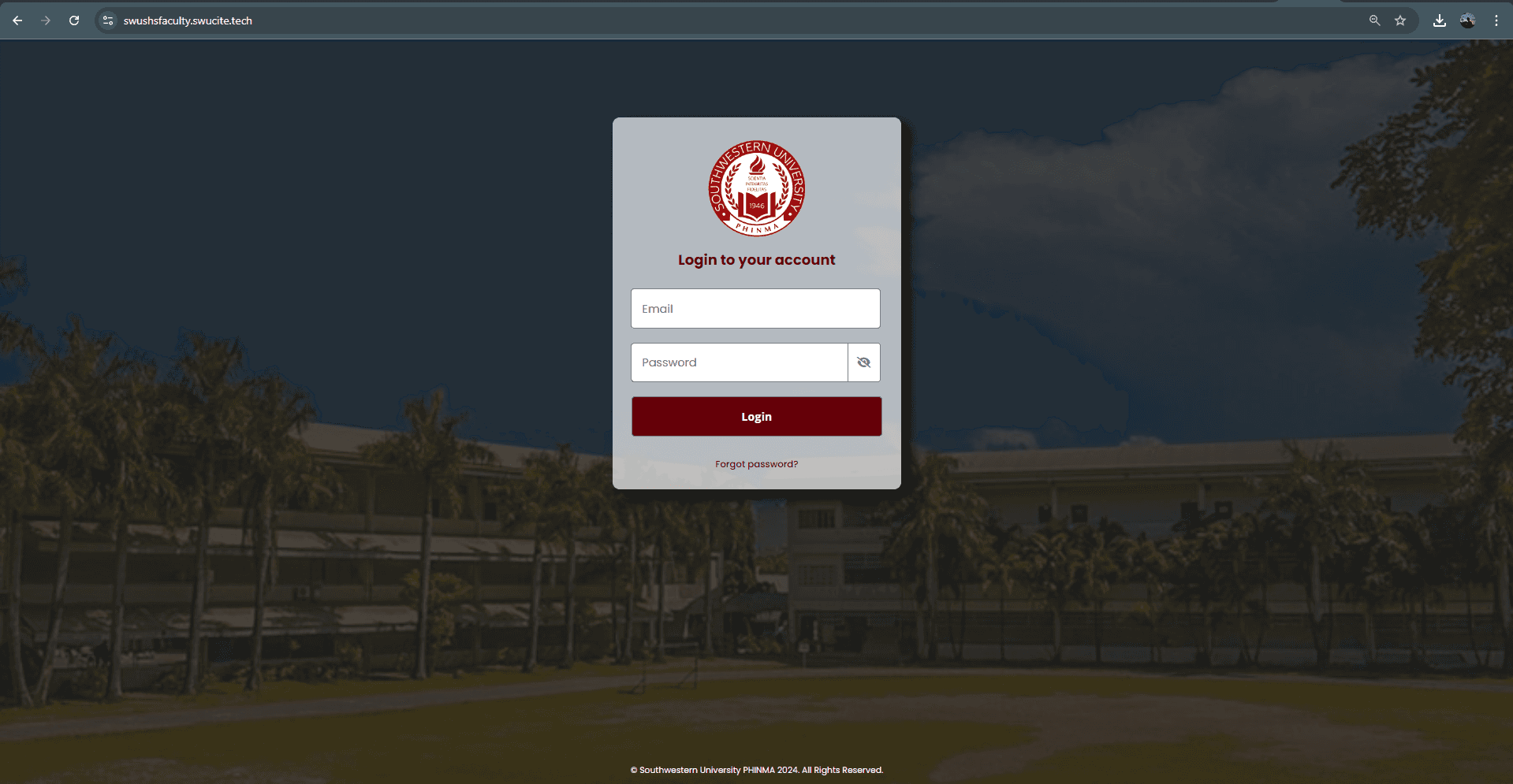 SWU Class & Faculty Scheduling System screenshot 1